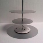 10-8-6 Upside Down Round Cake Stand Set