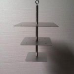 12-10-8 Square Chandelier Cake Stand Set