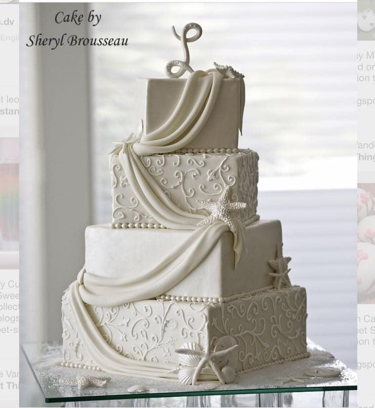 14-12-10-8 Square Cake Stand Set