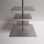 12-10-8 Upside Down Square Cake Stand Set