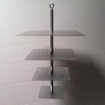 12-10-8-6 Square Chandelier Cake Stand Set