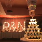 10-8-6 Square Chandelier Cake Stand Set