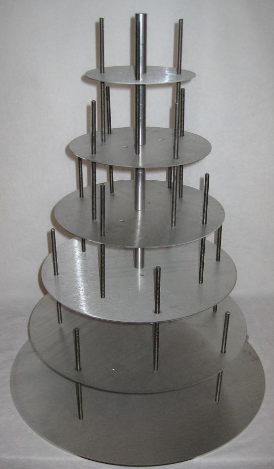 14-12-10-8-6 Round Cake Stand Set