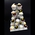 4 Tier Square Cup Cake Stand