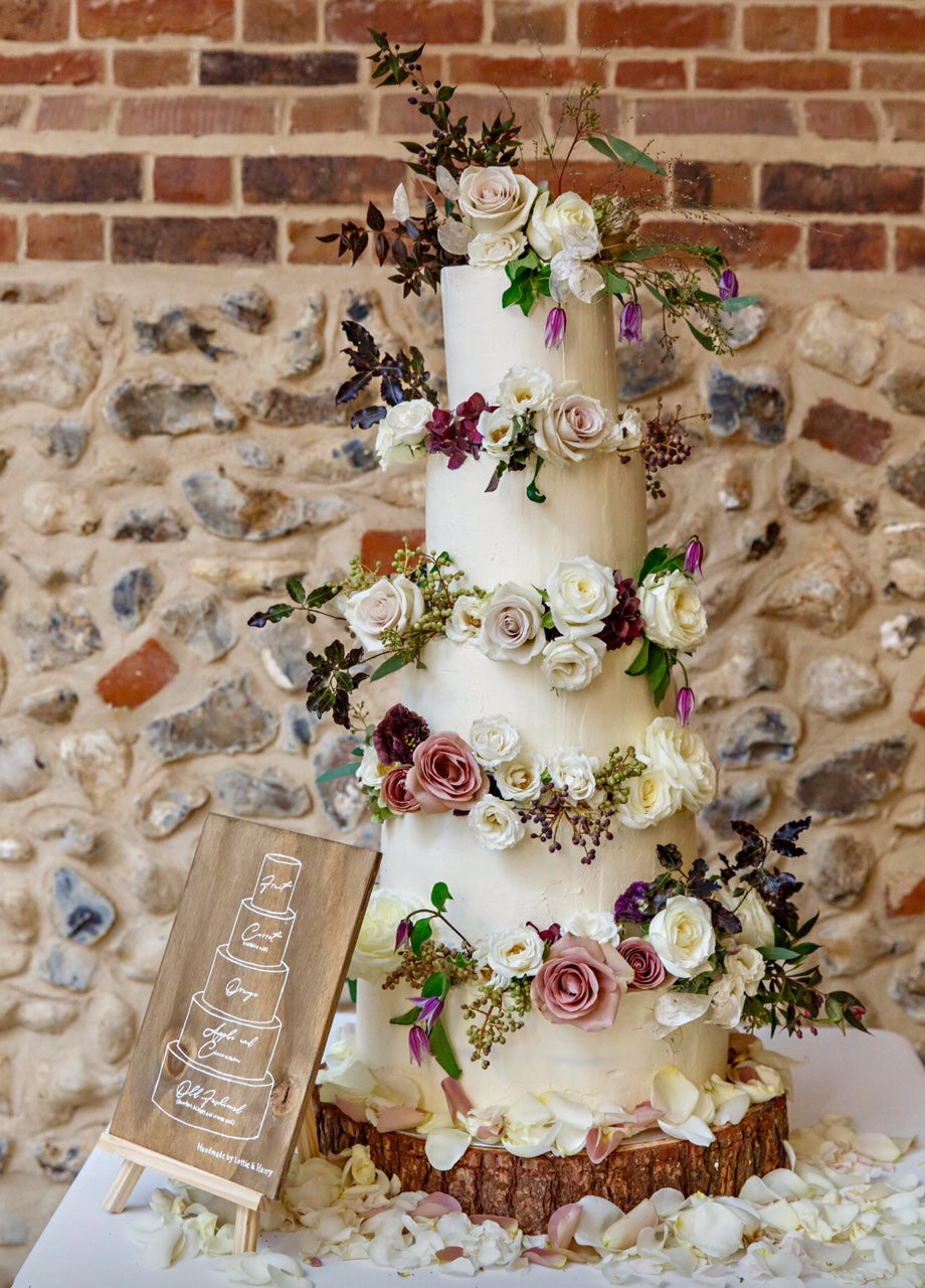 14-12-10-8-6 Round Cake Stand Set
