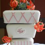 10-8-6 Upside Down Square Cake Stand Set